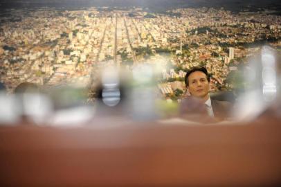 CAXIAS DO SUL, RS, BRASIL, 14/03/2019Coletiva de dois anos como prefeito de Caxias do Sul de Daniel Guerra. Prefeito Daniel Guerra(Lucas Amorelli/ Agência RBS)