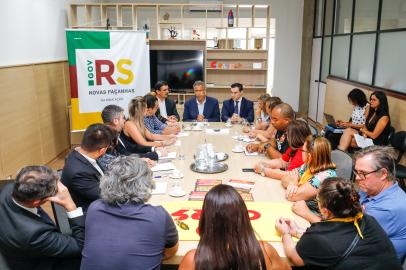 08.01.2019 - Reunião do governo com o CpersPORTO ALEGRE, RS, BRASIL, 08/01/2019 - Reunião do governo com o Cpers. Fotos: Itamar Aguiar/ Palácio Piratini