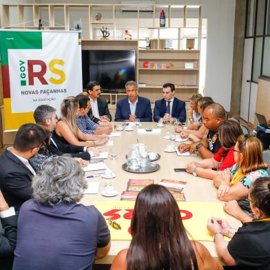 08.01.2019 - Reunião do governo com o CpersPORTO ALEGRE, RS, BRASIL, 08/01/2019 - Reunião do governo com o Cpers. Fotos: Itamar Aguiar/ Palácio Piratini