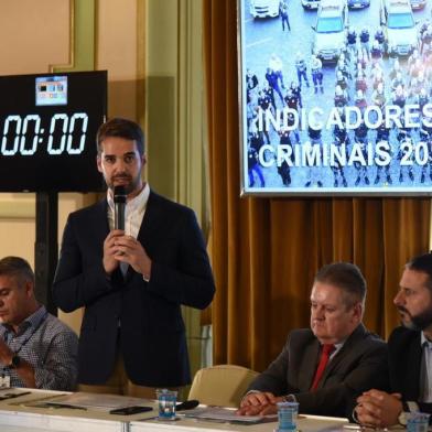  **EM BAIXA**PORTO ALEGRE, RS, BRASIL, 09/01/2020-Reunião no palácio Piratini para apresentação dos dados da criminalidade em 2019. Foto: Rodrigo Ziebell / SSP