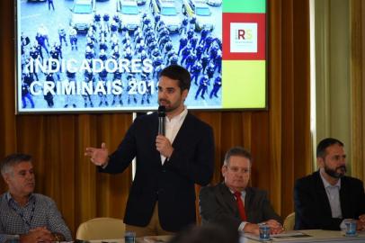  **EM BAIXA**PORTO ALEGRE, RS, BRASIL, 09/01/2020-Reunião no palácio Piratini para apresentação dos dados da criminalidade em 2019. Foto: Rodrigo Ziebell / SSP