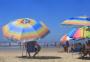 Sol e pouco vento levam veranistas para a beira da praia na manhã desta sexta-feira 