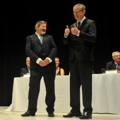  CAXIAS DO SUL, RS, BRASIL, 09/01/2019eleição do novo prefeito e vice na casa da cultura(Lucas Amorelli/Agência RBS)