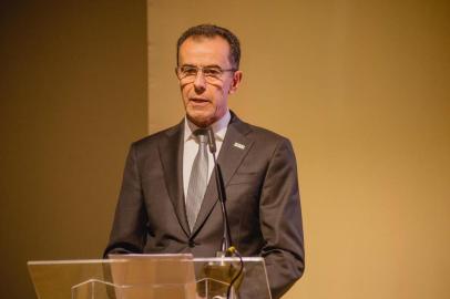 Paulo Antônio Spanholi, presidente do Simecs, em entrega do Mérito Metalúrgico Gigia Bandera 2019