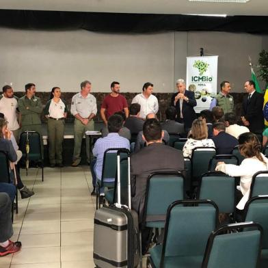 Audiência pública promovida pelo Instituto Chico Mendes de Conservação da Biodiversidade (ICMBio) com relação à proposta de edital para a concessão de exploração no Parque Nacional dos Aparados da Serra e Serra Geral (divisa com Santa Catarina).