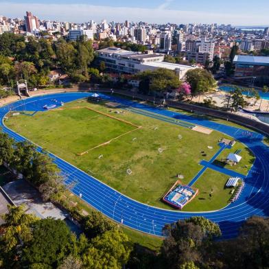  PORTO ALEGRE, RS, BRASIL, 08/08/2017 : 150 anos da Sogipa - Para marcar o sesquicentenário de um dos maiores clubes gaúchos, ensaio com fotos da estrutura do clube e de esportes de destaque: pista de atletismo, judô, tênis, ginástica, etc. (Omar Freitas/Agência RBS)Local: Porto Alegre<!-- NICAID(13077889) -->