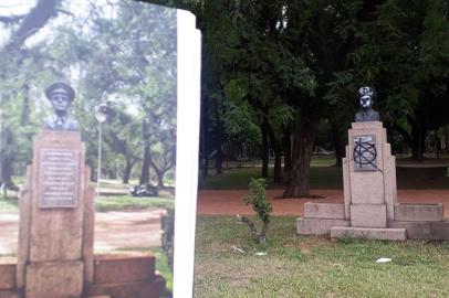 Monumento depredado na Redenção.<!-- NICAID(14391202) -->