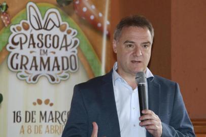 06_03_2018_Pascoa em Gramado_Lancamento Oficial do Evento no Galeto Mamma Mia - Presidente da Gramadotur Edson Nespolo. Foto Cleiton Thiele/SerraPress