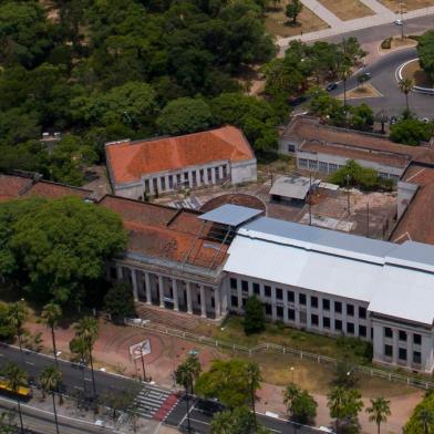  PORTO ALEGRE, RS, BRASIL - 07.01.2020 - Imagem do Instituto de Educação feita com drone. (Foto: Jefferson Botega/Agencia RBS)<!-- NICAID(14379900) -->