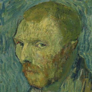  Vincent van Gogh em um autorretrato<!-- NICAID(14393285) -->