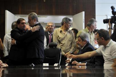  CAXIAS DO SUL, RS, BRASIL, 09/01/2019eleição do novo prefeito e vice na casa da cultura(Lucas Amorelli/Agência RBS)