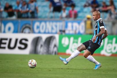 Gremio x CaxiasRS - FUTEBOL/CAMPEONATO GAUCHO 2020 /GREMIO X CAXIAS - ESPORTES - Lance da partida entre Gremio e Caxias disputada na noite desta quarta-feira, na Arena do Gremio, em partida valida pela Campeonato Gaucho 2020. FOTO: LUCAS UEBEL/GREMIO FBPA. EvertonEditoria: SPOIndexador: Lucas UebelSecao: futebolFonte: Gremio.netFotógrafo: Gremio x Caxias<!-- NICAID(14397070) -->