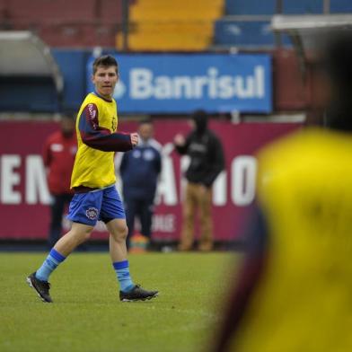 CAXIAS DO SUL, RS, BRASIL, 23/08/2019Caxias treino no estádio do centenário para enfrentar o Grêmio (sub 23) pela Copa Seu Verardi. Marquinhos (volante)(Lucas Amorelli/Agência RBS)