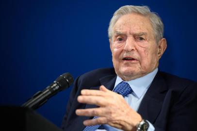 Hungarian-born US investor and philanthropist George Soros delivers a speech on the sideline of the World Economic Forum (WEF) annual meeting, on January 23, 2020 in Davos, eastern Switzerland. (Photo by FABRICE COFFRINI / AFP)<!-- NICAID(14397885) -->