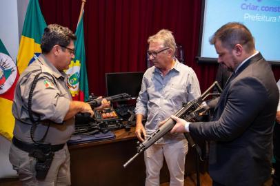  CANOAS, RS, BRASIL, 28/01/2020- coletiva de imprensa em canoas divulga indicadores criminais e investimento em segurança pública. Foto: Vinicius Thormann / Divulgação<!-- NICAID(14400923) -->