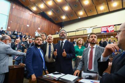  PORTO ALEGRE, RS, BRASIL - 28.01.2020 - Votação de pacote e projetos na Assembleia Legislativa. (Foto: Isadora Neumann/Agencia RBS)Indexador: ISADORA NEUMANN<!-- NICAID(14401619) -->