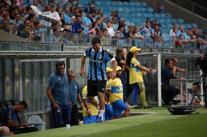  PORTO ALEGRE, RS, BRASIL - 30.01.2020 - Grêmio recebe o São José na Arena, pela 3ª rodada do Campeonato Gaúcho. (Foto: Jefferson Botega/Agencia RBS)