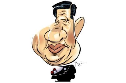 Charge de XIJINPING feita por Gilmar Fraga