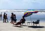 Quarta-feira de Nordestão, mas com praia cheia em Capão da Canoa