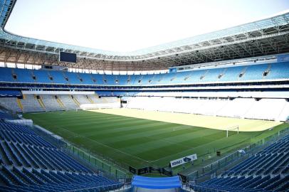  PORTO ALEGRE, RS, BRASIL, 05-02-2020: Arena do Grêmio tem melhora nas condições do gramado no início da temporada de 2020 (FOTO FÉLIX ZUCCO/AGÊNCIA RBS, Editoria de Esportes).<!-- NICAID(14409894) -->