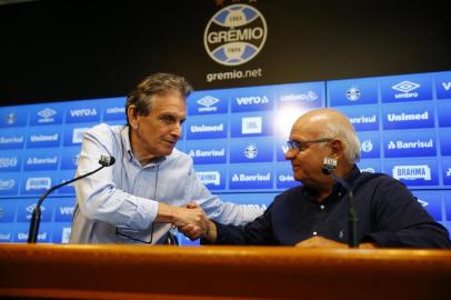  PORTO ALEGRE, RS, BRASIL - 06.02.2020 - O Grêmio confirmou nesta quinta-feira o nome de Paulo Luz como novo vice-presidente de futebol do clube. Membro do Conselho de Administração, Luz ocupará pela primeira vez um cargo no departamento de futebol. Ele assume a posição imediatamente. (Foto: Félix Zucco/Agencia RBS)