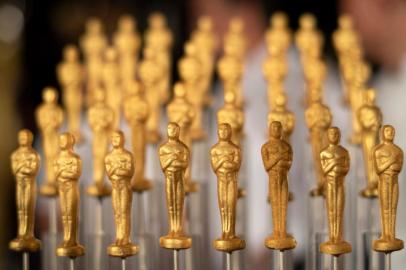 Chocolate Oscars are displayed at the 92nd Annual Academy Awards Governors Ball press preview at The Ray Dolby Ballroom at Hollywood & Highland Center, in Hollywood, California, on January 31, 2020. (Photo by VALERIE MACON / AFP)<!-- NICAID(14411695) -->