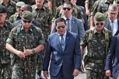  **EM BAIXA**SÃO LEOPOLDO, RS, BRASIL, 07/02/2020- Vice- presidente da República, Hamilton Mourão em São Leopoldo. (FOTOGRAFO: LAURO ALVES / AGENCIA RBS)