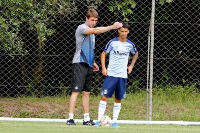  PORTO ALEGRE, RS, BRASIL - 16.01.2020 - Técnico Thiago Gomes e Ferreira, jogador do grupo de transição do Grêmio. (Foto: Robinson Estrasulas/Agencia RBS)<!-- NICAID(14390953) -->