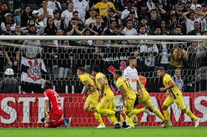 Fernando FernÃ¡ndez, do GuaranÃ­ (PAR) comemora seu golSÃO PAULO, SP, 12.02.2020 ¿ CORINTHIANS-GUARANÍ: Partida entre Corinthians e Guaraní (PAR), válida pela partida de volta da segunda fase preliminar da Copa Libertadores da América 2020, realizada na Arena Itaquera, na zona leste de São Paulo, na noite desta quarta-feira (12). (Foto: Marcello Fim/Zimel Press/Folhapress)Local: SÃ£o Paulo ;SÃ£o Paulo ;Brasil