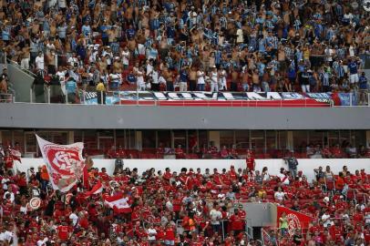  PORTO ALEGRE, RS, BRASIL,15/02/2020- Gre-Nal 423, válido pela semifinal do primeiro turno do Gauchão. (FOTOGRAFO: MATEUS BRUXEL / AGENCIA RBS)