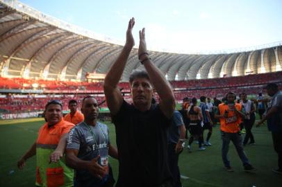  PORTO ALEGRE, RS, BRASIL,15/02/2020- Gre-Nal 423, válido pela semifinal do primeiro turno do Gauchão. (FOTOGRAFO: ANDRÉ ÁVILA / AGENCIA RBS)<!-- NICAID(14420626) -->