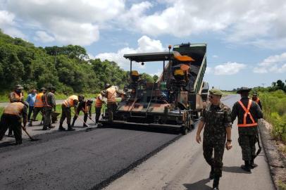 Duplicação da BR-116 pelo Exército