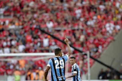  PORTO ALEGRE, RS, BRASIL,15/02/2020- Gre-Nal 423, válido pela semifinal do primeiro turno do Gauchão. (FOTOGRAFO: ANDRÉ ÁVILA / AGENCIA RBS)<!-- NICAID(14420612) -->