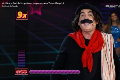 Guri de Uruguaiana classificado para a final do Quem Chega Lá?, do Domingão do Faustão.<!-- NICAID(14421979) -->