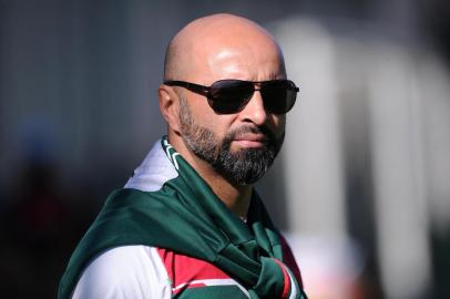 CAXIAS DO SUL, RS, BRASIL (20/05/2019)Jogo treino entre Ser Caxias e Brasil-Fa no CT em Caxias do Sul. Na foto, técnico do Brasil-Fa Alê Menezes. (Antonio Valiente/Agência RBS)