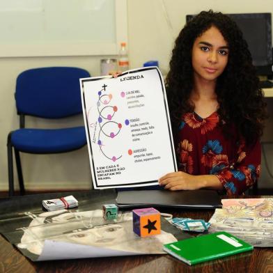 CAXIAS DO SUL, RS, BRASIL, 31/01/2020. Raylyne Ribeiro, 17 anos, estudante da EEEM Irmão Guerini, de Ana Rech, realiza Vakinha online para representar as escolas públicas de Caxias do Sul na Febrace 2020, em São Paulo. Ela foi selecionada por meio de premiação conquistada na IFTEC. O tema da pesquisa é: A ROMANTIZAÇÃO DO CIÚME NOS RELACIONAMENTOS ENTRE OS JOVENS: DO CIÚME ÀS RELAÇÕES ABUSIVAS. (Porthus Junior/Agência RBS)