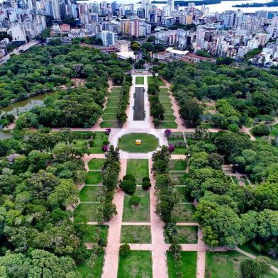  PORTO ALEGRE, RS, BRASIL - 20.02.2020 - Obras no Parque da Redenção vistas por drone. (Foto: Fernando Gomes/Agencia RBS)<!-- NICAID(14426253) -->