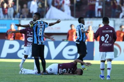  CAXIAS DO SUL, RS, BRASIL - 22.02.2020 - Caxias e Grêmio se enfrentam pela final da Taça Edwaldo Poeta (1º turno) do Campeonato Gaúcho 2020, no Estádio Centenário. (Foto: Lauro Alves/Agencia RBS)