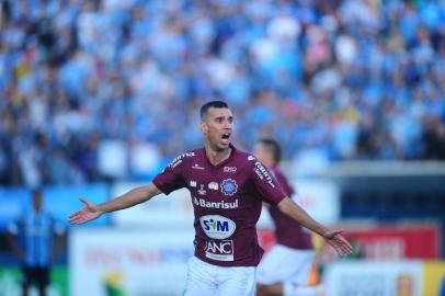  CAXIAS DO SUL, RS, BRASIL, 22/02/2020. Caxias x Grêmio, jogo da final da Taça Cel. Ewaldo Poeta, primeiro turno do Campeonato Gaúcho 2020 (Gauchão 2020), realizado no estádio Centenário. (Porthus Junior/Agência RBS)<!-- NICAID(14428641) -->