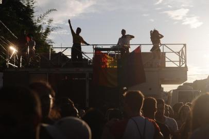  CAXIAS DO SUL, RS, BRASIL (24/02/2020)Bloco inclusivo Arco Iris na Estação Férrea em Caxias do Sul. (Antonio Valiente/Agência RBS)<!-- NICAID(14430544) -->