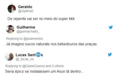 Reproduções de tweets memes da matéria de Giane Guerra sobre bairro do Zaffari em Novo Hamburgo<!-- NICAID(14431005) -->