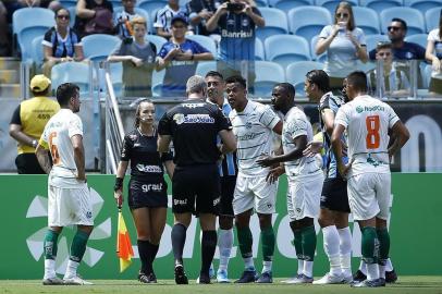 Grêmio enfrenta o Juventude, na Arena, pela primeira rodada do segundo turno do Gauchão.<!-- NICAID(14435676) -->