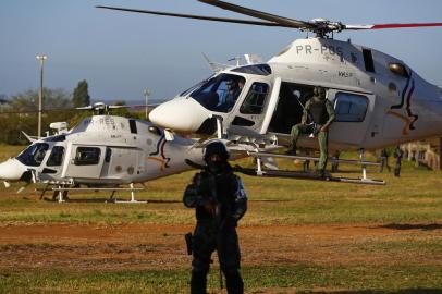  CHARQUEADAS, RS, BRASIL, 03/03/2020- Em megaoperação, RS transfere mais 18 líderes de facções para penitenciárias federais.(FOTOGRAFO: MATEUS BRUXEL / AGENCIA RBS)<!-- NICAID(14437976) -->