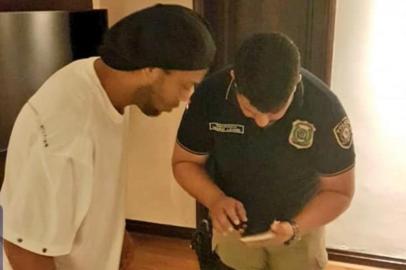  PARAGUAI, 05/03/2020- Ronaldinho é flagrado no Paraguai com documento adulterado. Foto: Ministério Público do Paraguai / Divulgação<!-- NICAID(14440740) -->