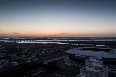  PORTO ALEGRE, RS, BRASIL - 04.12.2019 - Fotos feitas com drone da Arena do Grêmio. (Foto: Jefferson Botega/Agencia RBS)<!-- NICAID(14348186) -->