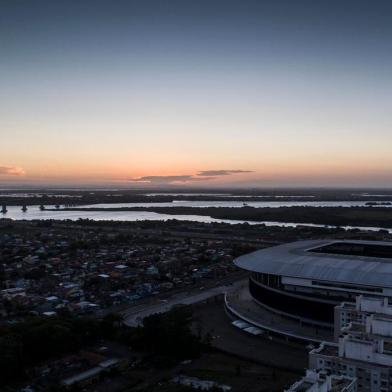  PORTO ALEGRE, RS, BRASIL - 04.12.2019 - Fotos feitas com drone da Arena do Grêmio. (Foto: Jefferson Botega/Agencia RBS)<!-- NICAID(14348186) -->