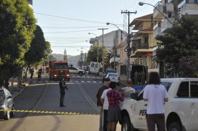  Paraí, RS, 06/03/2020Assalto a banco termina com 7 criminosos mortos.(Lucas Amorelli/Agência RBS)<!-- NICAID(14442295) -->