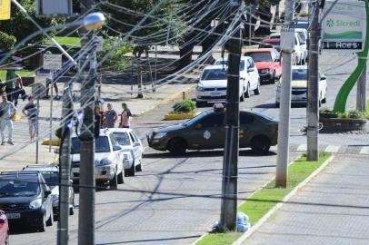  PARAÍ,  RS, BRASIL, 06/03/2020- Sete criminosos são mortos durante tentativa de assalto a bancos em Paraí. Alvo dos bandidos eram agências do Sicredi e do Banco do Brasil. (FOTOGRAFO: RONALDO BERNARDI / AGENCIA RBS)<!-- NICAID(14442448) -->