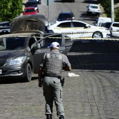  PARAÍ,  RS, BRASIL, 06/03/2020- Sete criminosos são mortos durante tentativa de assalto a bancos em Paraí. Alvo dos bandidos eram agências do Sicredi e do Banco do Brasil. (FOTOGRAFO: RONALDO BERNARDI / AGENCIA RBS)<!-- NICAID(14442449) -->