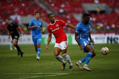  PORTO ALEGRE, RS, BRASIL, 08-02-2020: Internacional vence o Novo Hamburgo por 2 x 0, em partida válida pelo Campeonato Gaúcho 2020, no Estádio Beira Rio. Na foto, Martín Sarrafiore (FOTO FÉLIX ZUCCO/AGÊNCIA RBS, Editoria de Esportes).